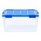 IRIS USA 4Pack 62qt WEATHERPRO Airtight Plastic Storage Bin with Lid and Seal and Secure Latching Buckles